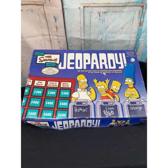 Simpsons Jeopardy Game **Missing 2 clickers, 2003 Edition, Pressman Toy Co - Picture 1 of 5